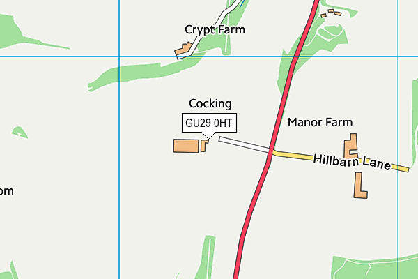 GU29 0HT map - OS VectorMap District (Ordnance Survey)