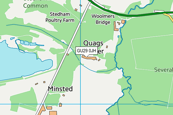 GU29 0JH map - OS VectorMap District (Ordnance Survey)