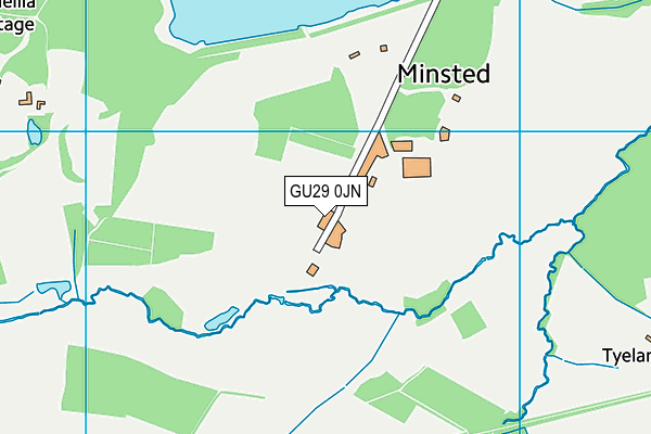 GU29 0JN map - OS VectorMap District (Ordnance Survey)