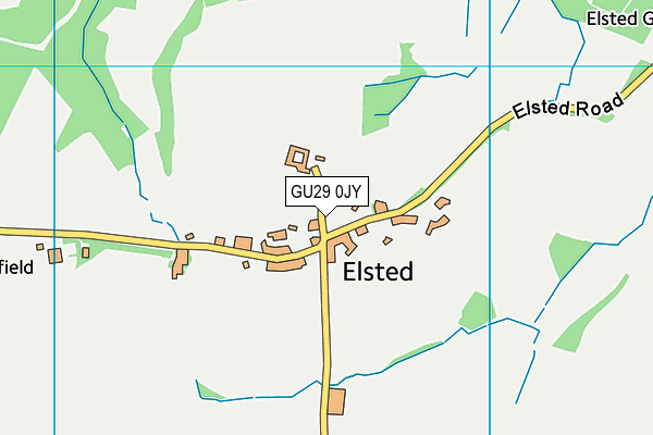 GU29 0JY map - OS VectorMap District (Ordnance Survey)