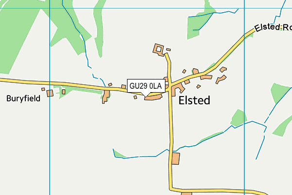 GU29 0LA map - OS VectorMap District (Ordnance Survey)
