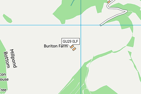 GU29 0LF map - OS VectorMap District (Ordnance Survey)