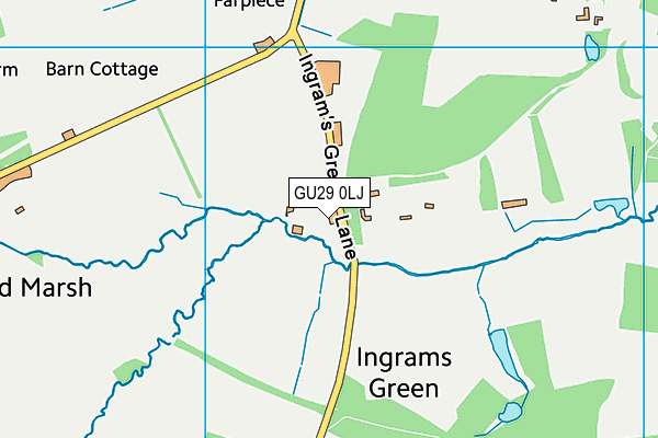 GU29 0LJ map - OS VectorMap District (Ordnance Survey)