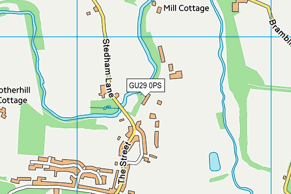 GU29 0PS map - OS VectorMap District (Ordnance Survey)