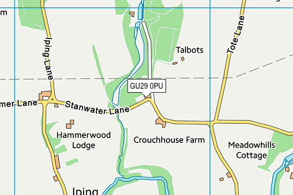 GU29 0PU map - OS VectorMap District (Ordnance Survey)