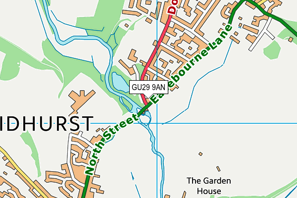 GU29 9AN map - OS VectorMap District (Ordnance Survey)