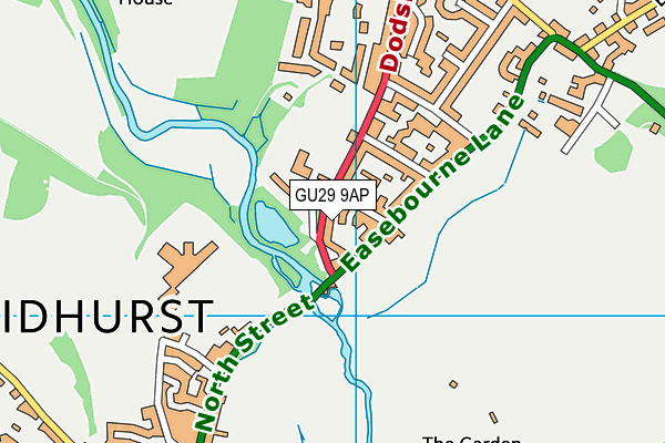 GU29 9AP map - OS VectorMap District (Ordnance Survey)