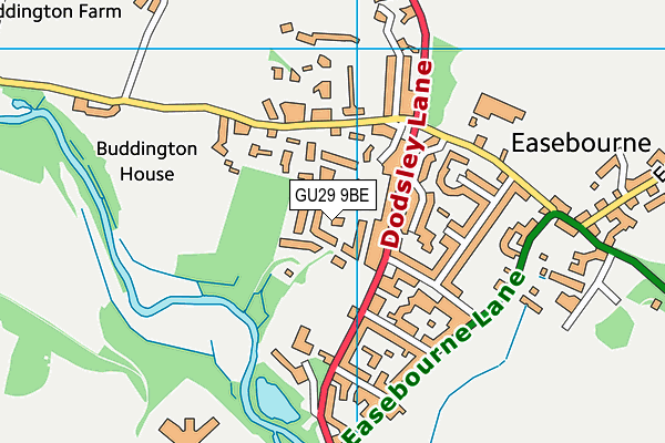 The Rotherfield map (GU29 9BE) - OS VectorMap District (Ordnance Survey)