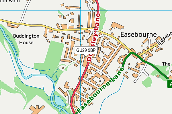 GU29 9BP map - OS VectorMap District (Ordnance Survey)