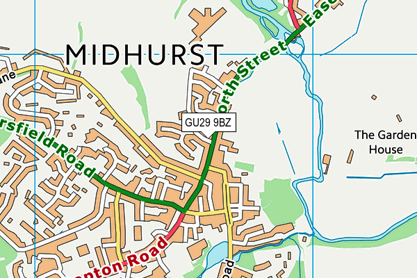 GU29 9BZ map - OS VectorMap District (Ordnance Survey)