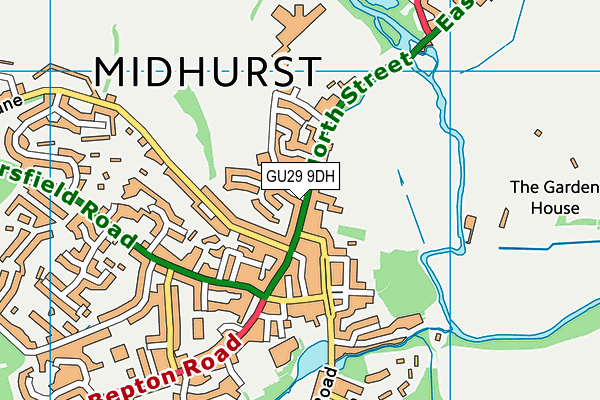 Map of THE UPHOLSTERER MIDHURST LIMITED at district scale