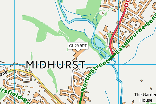 Midhurst Rother College (North Street Campus) (Closed) map (GU29 9DT) - OS VectorMap District (Ordnance Survey)