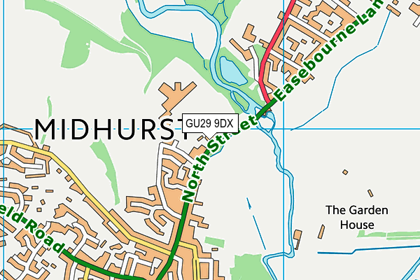 GU29 9DX map - OS VectorMap District (Ordnance Survey)