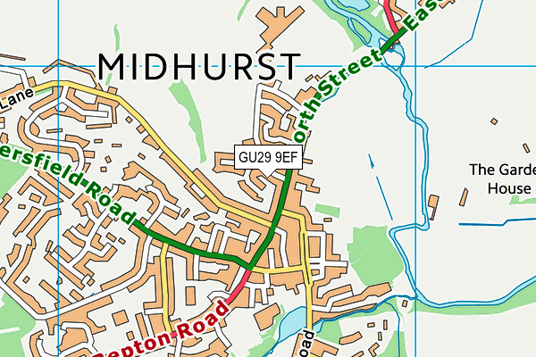 GU29 9EF map - OS VectorMap District (Ordnance Survey)