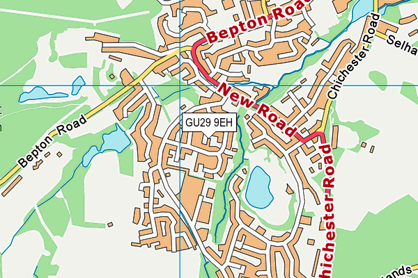 GU29 9EH map - OS VectorMap District (Ordnance Survey)