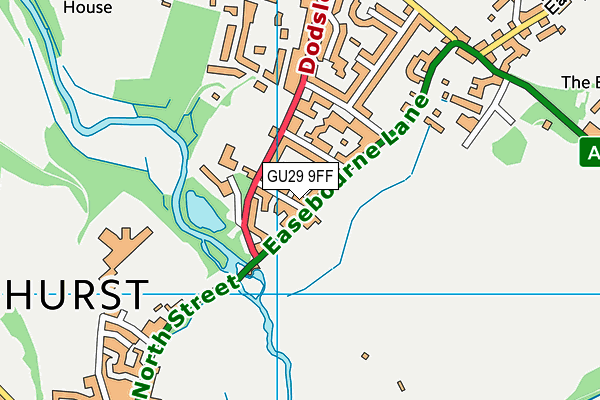 GU29 9FF map - OS VectorMap District (Ordnance Survey)