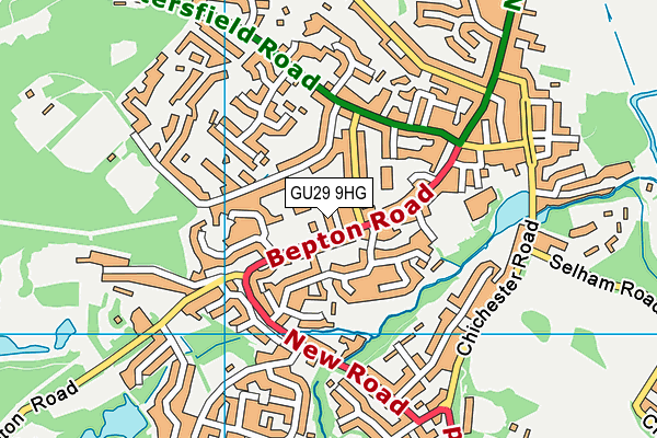 GU29 9HG map - OS VectorMap District (Ordnance Survey)