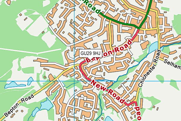 GU29 9HJ map - OS VectorMap District (Ordnance Survey)