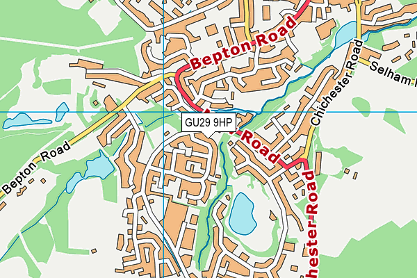 GU29 9HP map - OS VectorMap District (Ordnance Survey)