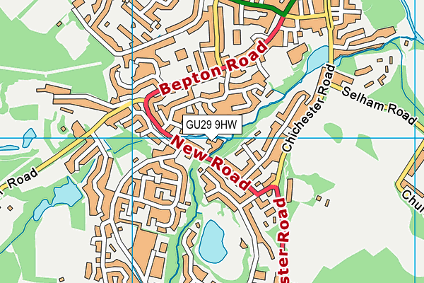 GU29 9HW map - OS VectorMap District (Ordnance Survey)