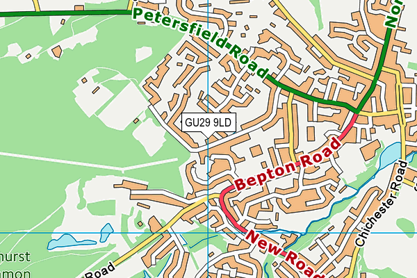 GU29 9LD map - OS VectorMap District (Ordnance Survey)