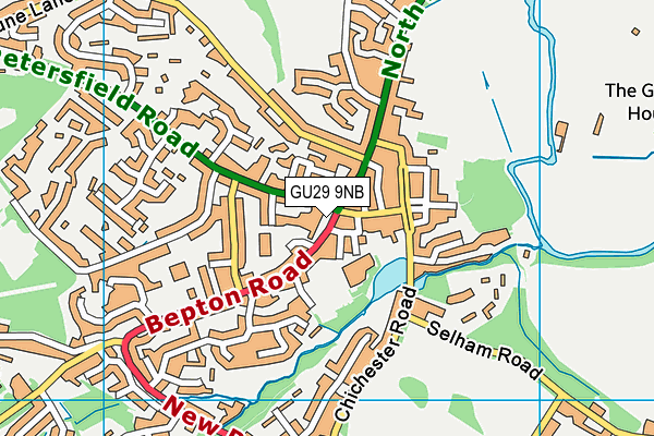 GU29 9NB map - OS VectorMap District (Ordnance Survey)