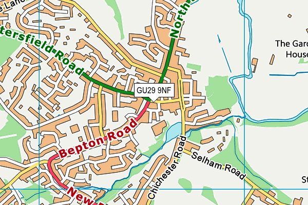 GU29 9NF map - OS VectorMap District (Ordnance Survey)