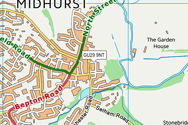 GU29 9NT map - OS VectorMap District (Ordnance Survey)