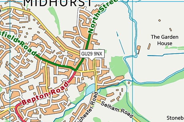 GU29 9NX map - OS VectorMap District (Ordnance Survey)