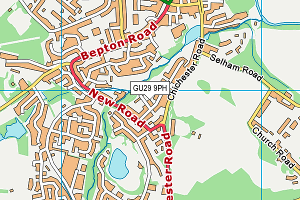 GU29 9PH map - OS VectorMap District (Ordnance Survey)