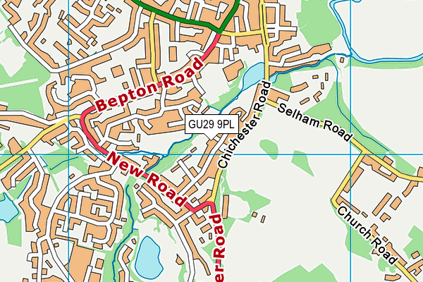 GU29 9PL map - OS VectorMap District (Ordnance Survey)