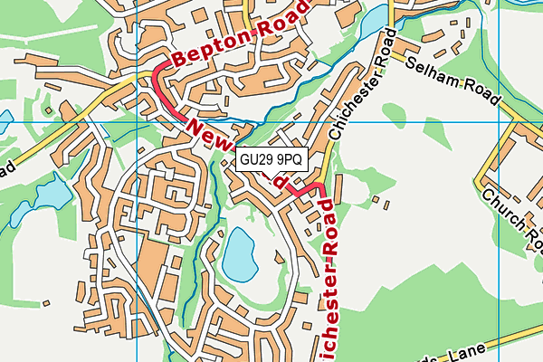 GU29 9PQ map - OS VectorMap District (Ordnance Survey)