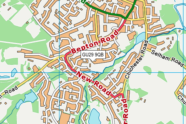 GU29 9QB map - OS VectorMap District (Ordnance Survey)