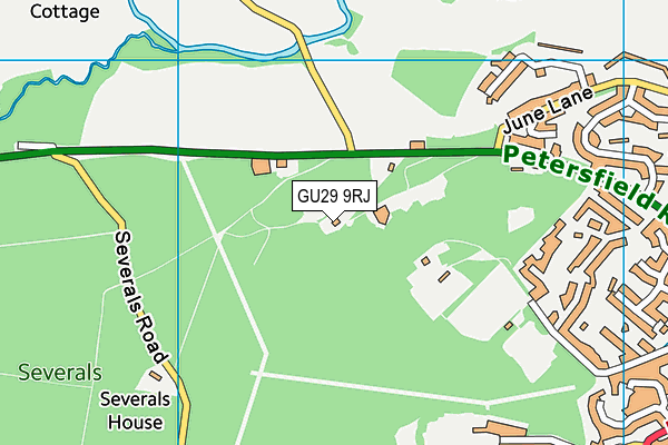 GU29 9RJ map - OS VectorMap District (Ordnance Survey)
