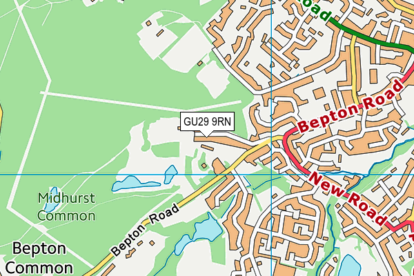 GU29 9RN map - OS VectorMap District (Ordnance Survey)