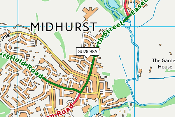 GU29 9SA map - OS VectorMap District (Ordnance Survey)