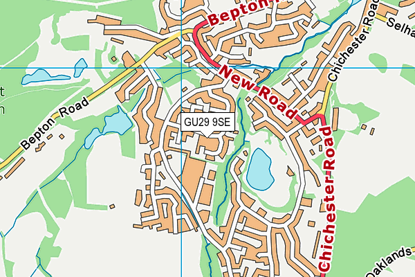 GU29 9SE map - OS VectorMap District (Ordnance Survey)