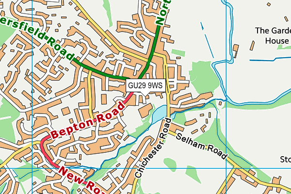 GU29 9WS map - OS VectorMap District (Ordnance Survey)