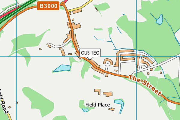 GU3 1EG map - OS VectorMap District (Ordnance Survey)