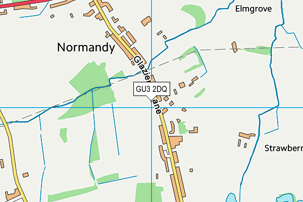 GU3 2DQ map - OS VectorMap District (Ordnance Survey)