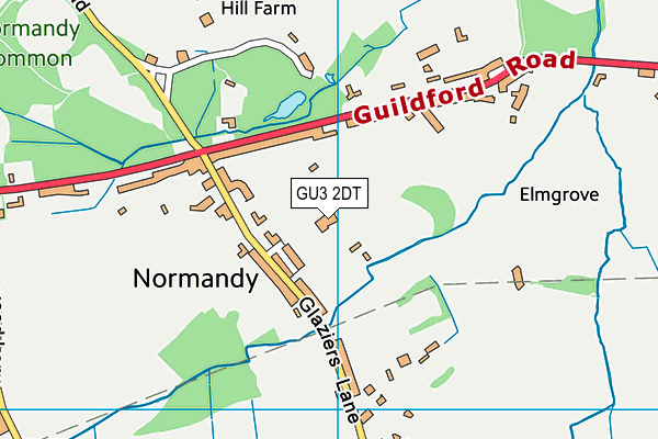 Manor Fruit Farm map (GU3 2DT) - OS VectorMap District (Ordnance Survey)