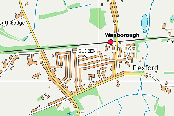 GU3 2EN map - OS VectorMap District (Ordnance Survey)