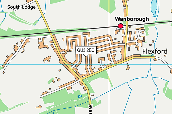 GU3 2EQ map - OS VectorMap District (Ordnance Survey)