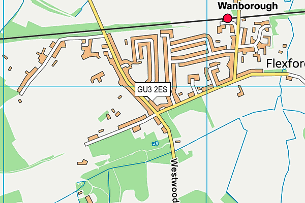 GU3 2ES map - OS VectorMap District (Ordnance Survey)