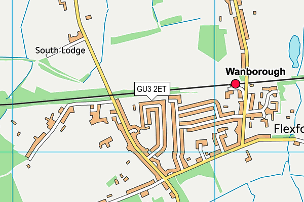 GU3 2ET map - OS VectorMap District (Ordnance Survey)