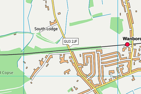 GU3 2JF map - OS VectorMap District (Ordnance Survey)