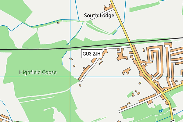 GU3 2JH map - OS VectorMap District (Ordnance Survey)