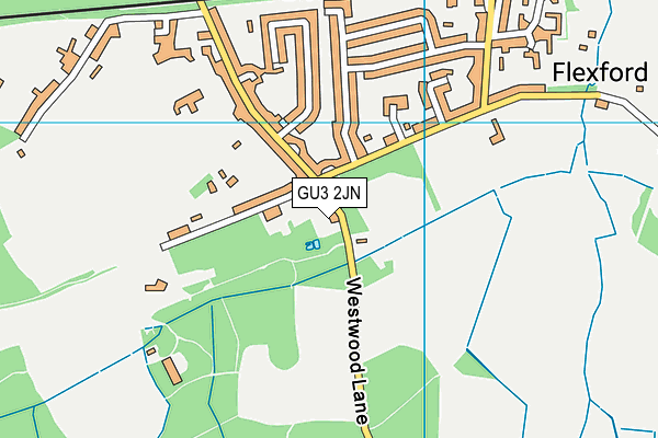 GU3 2JN map - OS VectorMap District (Ordnance Survey)