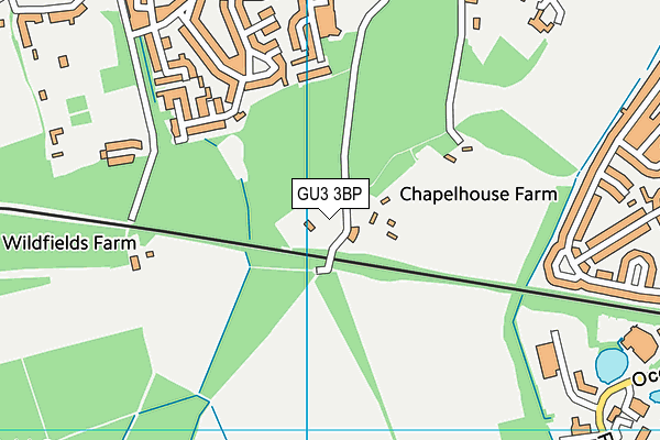 GU3 3BP map - OS VectorMap District (Ordnance Survey)