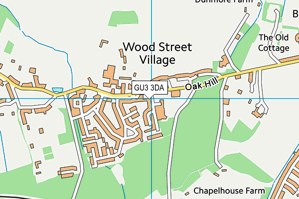 Wood Street Infant School map (GU3 3DA) - OS VectorMap District (Ordnance Survey)